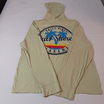 Miami Style Gulf Shores Men's Yellow Combed Cotton Hoodie Pullover Sweatshirt L image 2