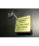 Globemaster Key Chain 36 Inch Tape Rule Tape Measure Made Hong Kong Numb... - £6.31 GBP