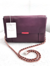Ted Baker Parson Soft Leather Red (Burgundy) Cross Body Bag NWT - £64.44 GBP