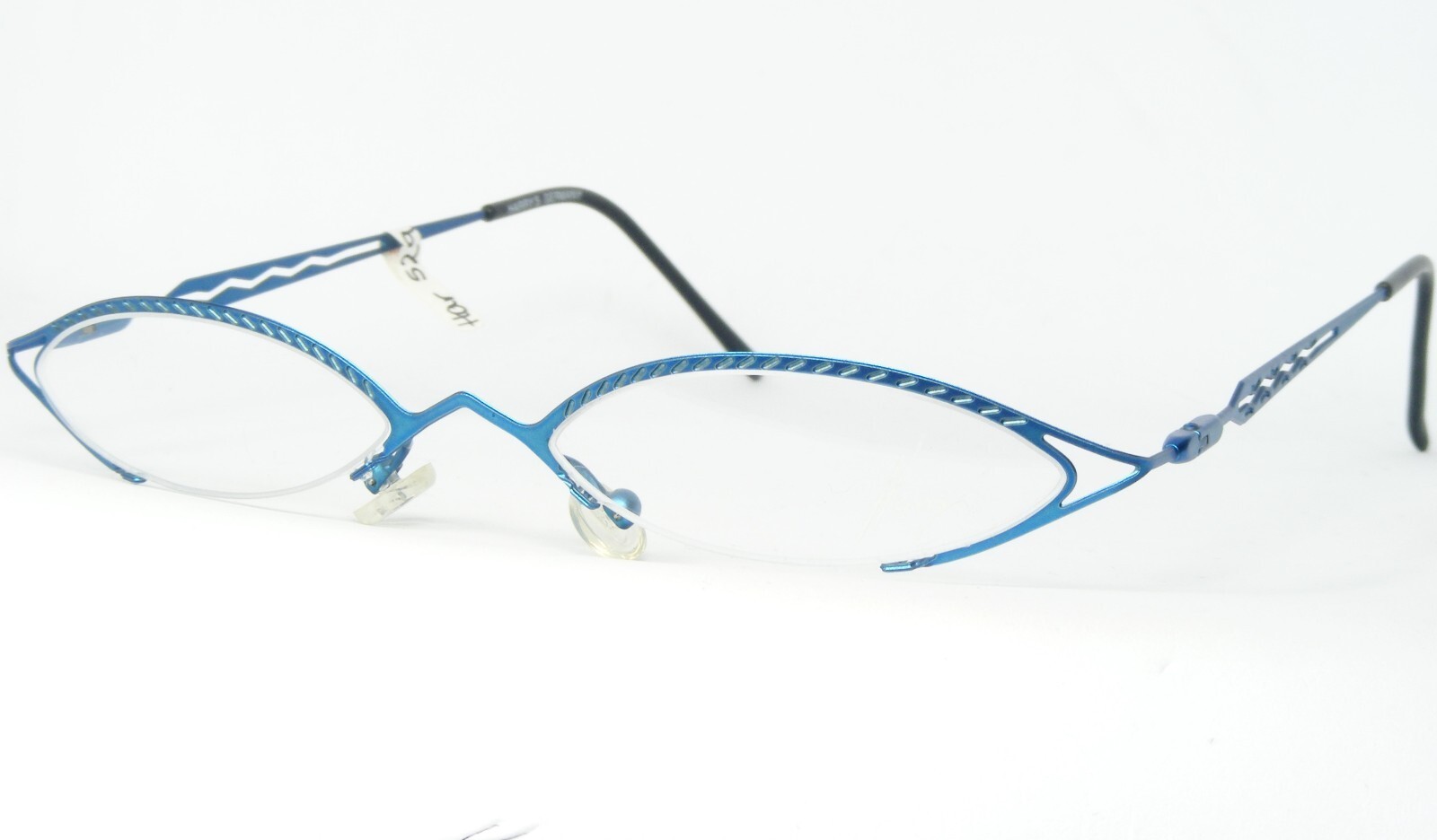 Occhiali Vintage HARRY&#39;S 508 43 Blu Unici In Metallo 49-18-144mm - $66.31