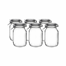 Bormioli Rocco 2L Swing Top Fido Glass Jars | 6-pack - £98.55 GBP