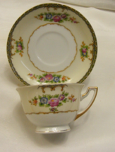 Vintage Meito China Hand Painted Made in Japan Floral Design Cup Saucer ... - $368.72 MXN