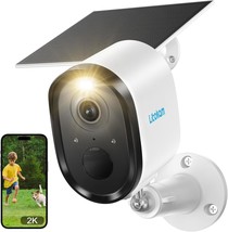 Litokam Security Cameras Wireless Outdoor, 2K Solar Battery Powered, Clo... - £40.53 GBP