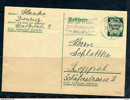 Germany Danzig 1939 Postal Stationary Card Overprint Deutsches Reich 14710 - £38.95 GBP