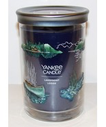 WONDERFUL YANKEE CANDLE LAKEFRONT LODGE 2-WICK 20 OZ JAR CANDLE ~NEVER LIT~ - $646.60 MXN