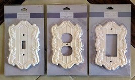 Lot (3) French Provincial Cream Cast Iron GFI Outlet Plates/Light Switch... - $29.30