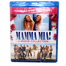 Mamma Mia! &amp; Mamma Mia! Here We Go Again Blue Ray + Digital Sing-Along Editions - £10.51 GBP