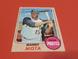 1968 Topps# 325 Manny Mota Pirates Baseball Nm / Mint Or Better !! - $39.99