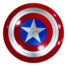 Chris Evans Signé Captain America 24 &quot; Hasbro Legend Séries Bouclier Bas... - £1,064.42 GBP