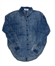One Teaspoon X One Womens Shirt Casual Blue Size S 20813 - £39.13 GBP