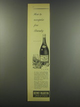 1957 Remy Martin Cognac Ad - How to recognize fine Brandy - £14.69 GBP