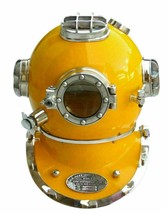 Immersione Casco US Marina Segno V Profondo Mare Divers Migliore Vintage - £293.23 GBP