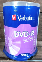 Verbatim Life Series 97175 16X DVD+R 4.7GB 120 min. Spindle (100 Pack) S... - £15.67 GBP