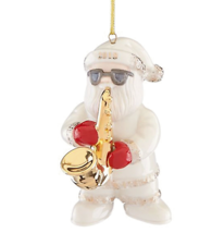 Lenox 2018 Annual Santa Figurine Ornament Sax Solo Saxophone Jazz Christmas NEW - £34.84 GBP