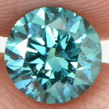 Fancy Blue Diamond Loose Round Shape 0.72 Carat VS2 Natural Enhanced Polished - £620.89 GBP