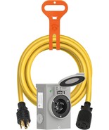 30 Amp Generator Cord And Pre-Drilled Power Inlet Box Kit, Nema, Etl Listed - $1,221.22 MXN