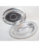 Vintage Kensington Aluminum Ware 11&quot; x 8&quot; Covered Oval Serving Tray Platter - $333.97 MXN
