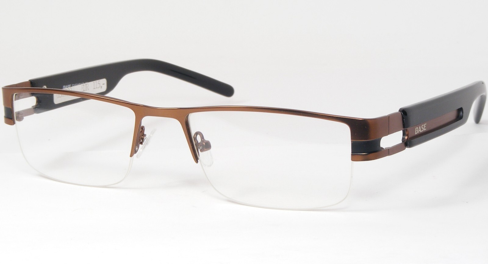 Base Brille B2720 Brown Tönend / Schwarz Selten Brillengestell 53-18-140mm - $66.32