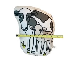 Cow Calf Plush Pillow Kara Burke Peta &quot;Babies Belong With Their Mothers” - £18.52 GBP