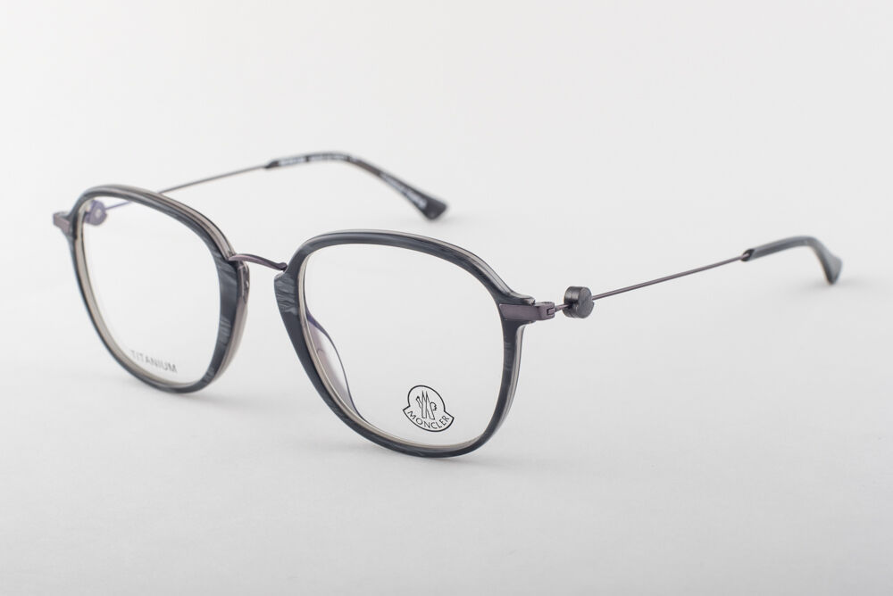 MONCLER MC011-V04 Gray Titanium Eyeglasses MC 011-V04 51mm