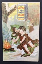 Enterprise Coffee Barkley &amp; Hasson Girls at Campfire Victorian Trade Card - $10.00