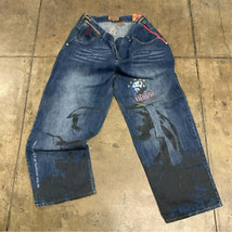 Men&#39;s Arme Blue “Welcome to the Hood” Denim Pants NWT - £117.27 GBP