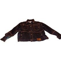 Vintage 90s Y2K Platinum Fubu Muhammad Ali Button Up Jean Denim Jacket S... - $161.22 CAD