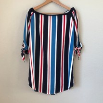 Forever 21 Striped Off Shoulder Mini Dress Medium - $19.34