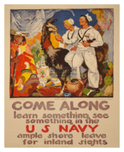 WW1 War Time Recruitment Poster For U.S. Navy World War 1 8X10 Photo - £6.67 GBP