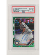 2019 Bowman Chrome Seth Birra Autografo Verde Atomic PSA 10 Gemma Mint #... - $7,724.86 MXN