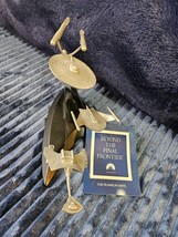 Franklin Mint Beyond the Final Frontier w/Stand&amp; COA– Star Trek Pewter S... - $193.05
