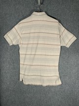 Van Heusen Tee Collar Button T Shirt Medium Multicolor Mens M 100% Cotton Light - $13.51