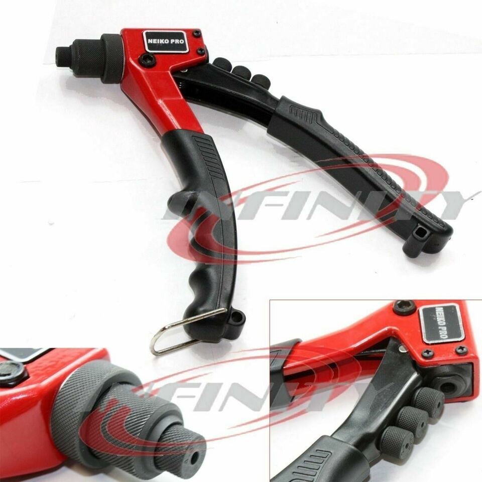 8&quot; Heavy Duty Hand Riveter Pop Rivet Aluminum Hand Gun 3/32&quot; 1/8&quot; 5/32&quot; ... - $23.33