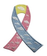 Congenital Diaphragmatic Hernia CDH Awareness Ribbon Embroidered Iron On... - $128.78 MXN