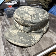 US Army ACU Patrol Cap Hat 7 1/8 Camo Digital Military - $9.89