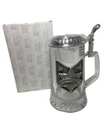 German Beer Stein Pewter Law Enforcement Officer Gift Glass Italy Gift B... - £19.24 GBP