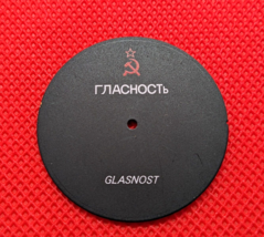 Publicin Glasnost Hammer &amp; Sickle Soviet Watch Dial Face 3.5cm 1990&#39;s Vintage - £19.35 GBP