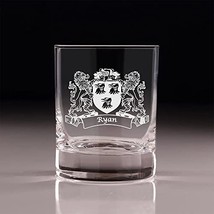 Ryan Irish Coat of Arms Old Fashioned Tumblers - Set of 4 - $66.64