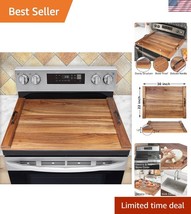 Durable Rustic Noodle Board Stove Cover - Natural Acacia for Trendy Kitc... - $1,653.16 MXN