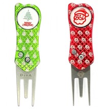 Diva Pro Galaxy Golf Divot Repair Tool and Ball Marker. Santa or Christm... - £13.62 GBP