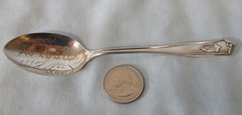 Sterling Souvenir Spoon Wibaux, Montana, Monogram - £27.77 GBP