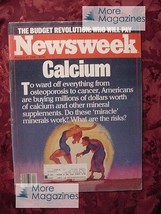 Newsweek January 27 1986 1/27/86 Calcium Suppliments Apple Computer +++ - $6.48