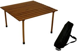 Table in a Bag W2817 Low Wood Portable Table with Carrying Bag, Brown - £30.82 GBP