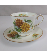 Vintage Duchess Bone China October Floral Tea Cup &amp; Saucer England - $311.63 MXN