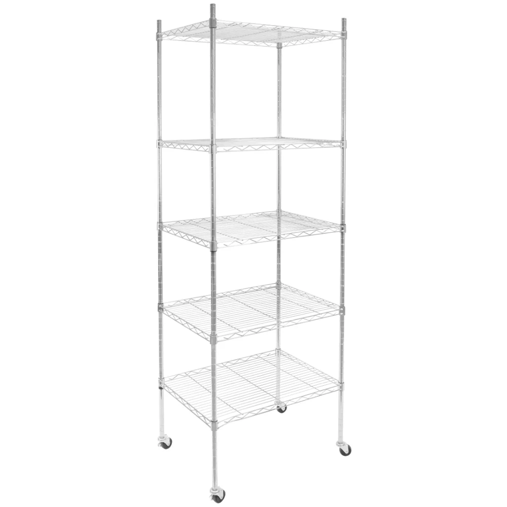 24&quot;W x 18&quot;D x 74.5&quot;H 5-Shelf Garage Shelves, Stainless Steel - $192.34