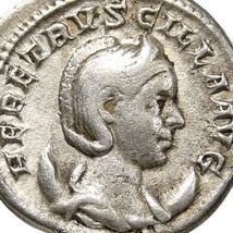 Herennia Etruscilla Wife Of Trajan Decius. Pudicitia Silver Double Denarius Coin - £141.31 GBP