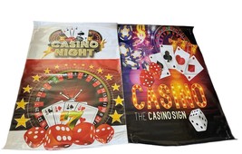 Casino Night The Casino Sign Party Banners For Jumpers Bounce House Lot ... - £75.74 GBP