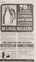 1942 Print Ad De Laval Milkers for Milking Cows &amp; Separators New York,Chicago,IL - £11.49 GBP