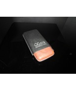 Black &amp; Tan Leather Cigar Case Showroom Model 6.75&quot; L  closed - $143.55