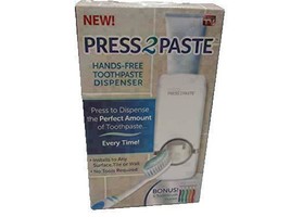 Press2Paste Hands-Free Automatic Toothpaste Dispenser and Toothbrush Holder - £23.13 GBP